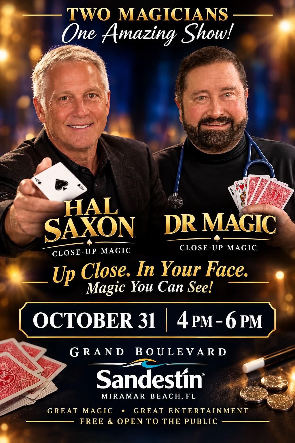 Two Magicians One Amazing Show - Dr Magic and Hal Saxon